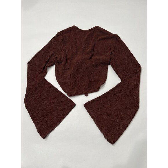 MONDAY Swimwear St. Barth's Top in Shaded Oak Crinkle - Picture 3 of 4